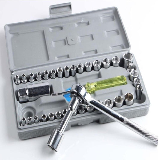 40 Pcs Socket wrench Vehicle Tool kit