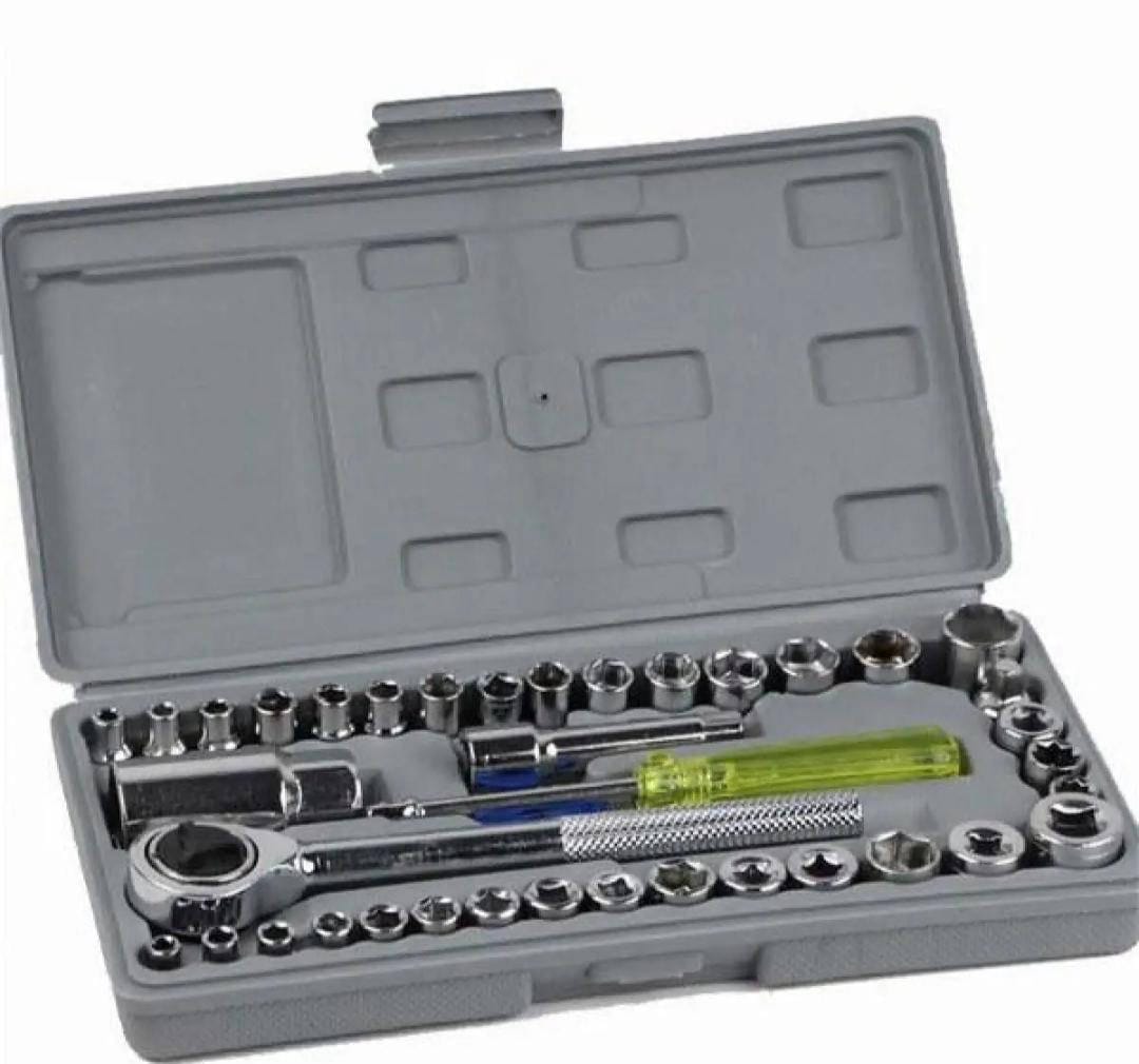40 Pcs Socket wrench Vehicle Tool kit