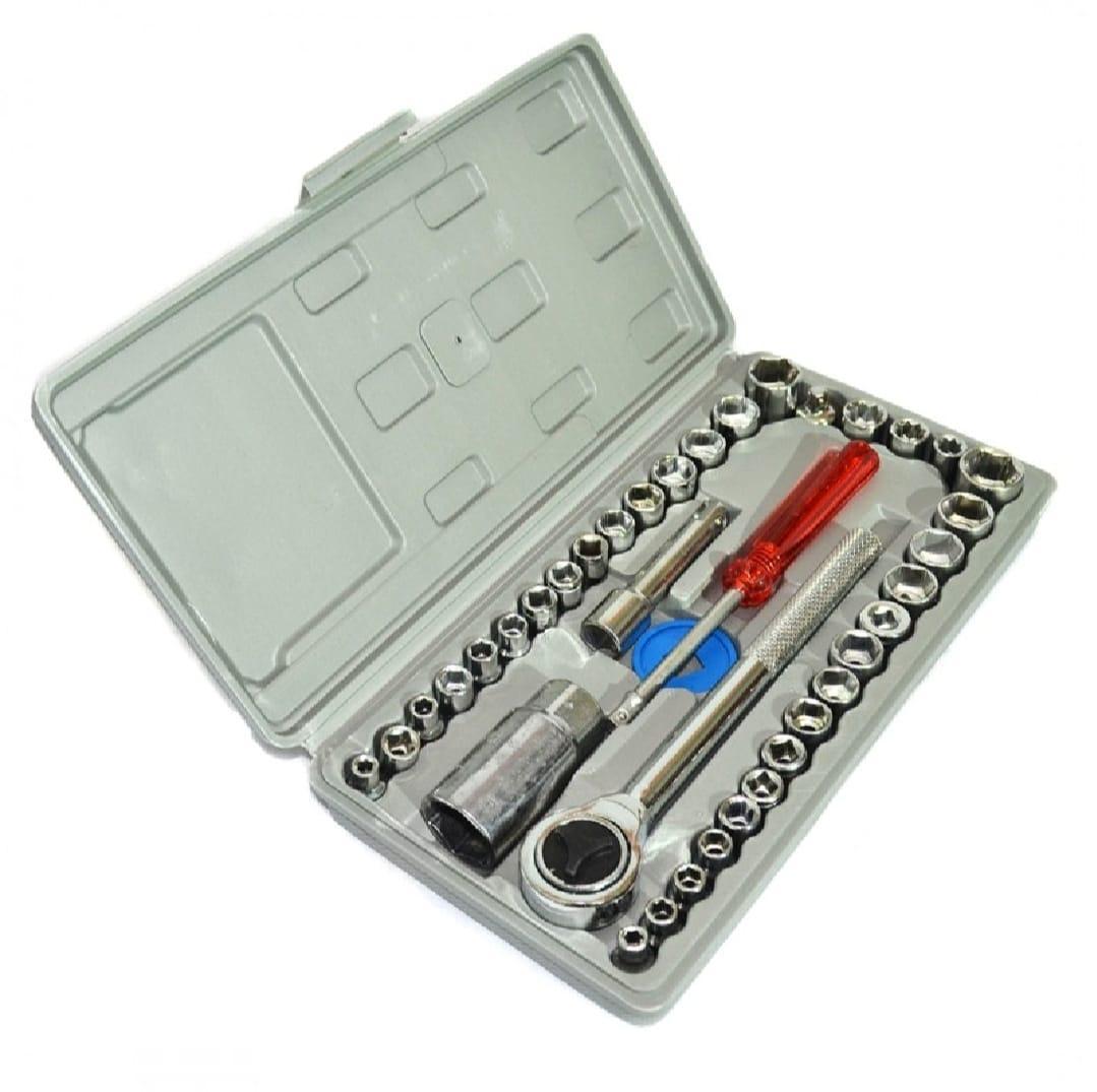 40 Pcs Socket wrench Vehicle Tool kit